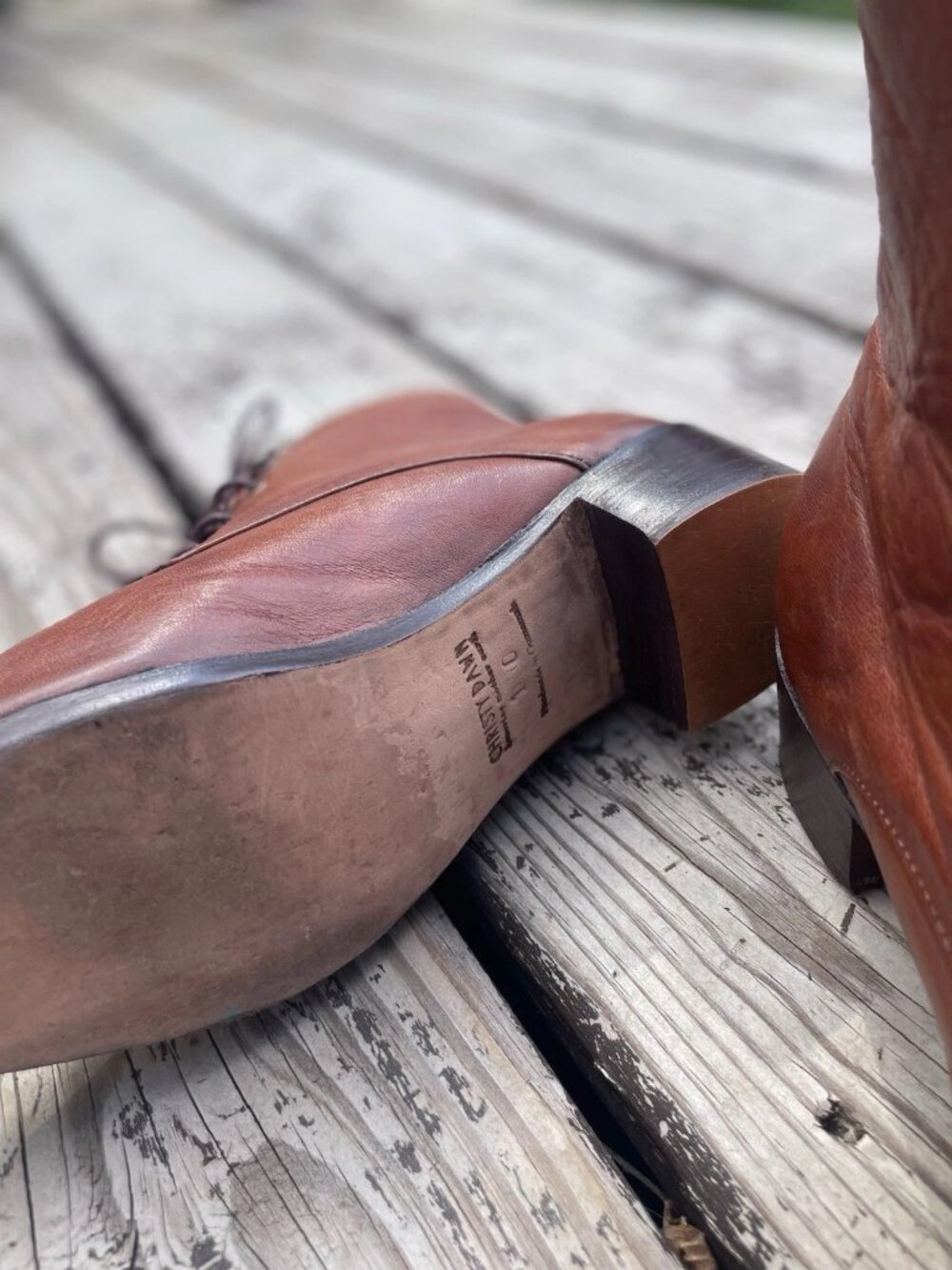 The Dawn Boot by Christy Dawn Size 10 Walnut Lace Up Victorian Derby Boots - Picture 4 of 7